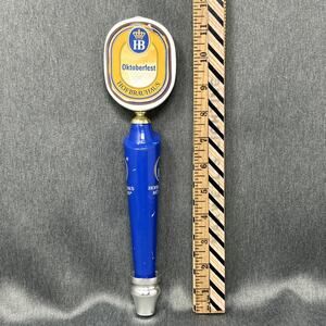 Hofbrauhaus Marzen Oktoberfest Munchen 11.5" German Beer Tap Handle Blue & Gold